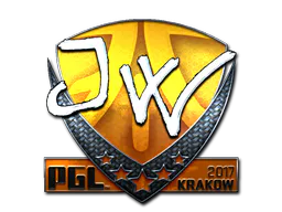 Sticker JW (Foil) | Krakow 2017 - Preço e onde comprar no CS2