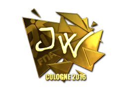 Sticker JW (Gold) | Cologne 2016 - Preço e onde comprar no CS2