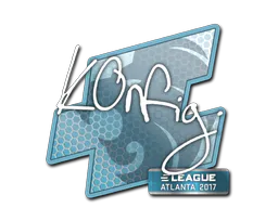Sticker k0nfig | Atlanta 2017 - Preço e onde comprar no CS2