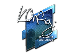 Sticker k0nfig (Foil) | Boston 2018 - Preço e onde comprar no CS2