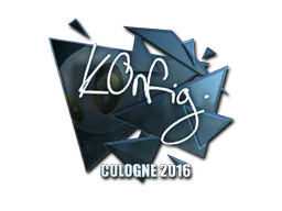 Sticker k0nfig (Foil) | Cologne 2016 - Preço e onde comprar no CS2