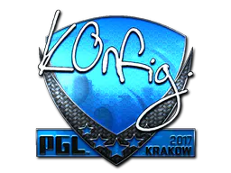 Sticker k0nfig (Foil) | Krakow 2017 - Preço e onde comprar no CS2