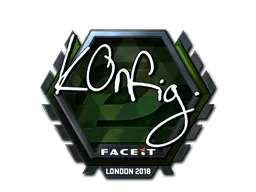 Sticker k0nfig (Foil) | London 2018 - Preço e onde comprar no CS2