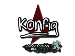 Sticker k0nfig (Glitter) | Antwerp 2022 - Preço e onde comprar no CS2