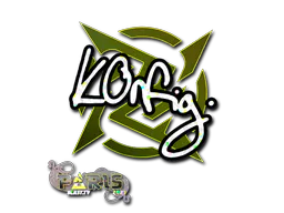 Sticker k0nfig (Glitter) | Paris 2023 - Preço e onde comprar no CS2