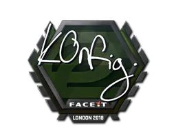 Sticker k0nfig | London 2018 - Preço e onde comprar no CS2