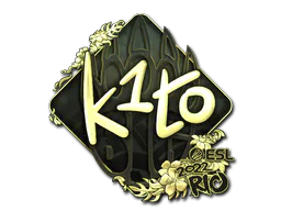 Sticker k1to (Gold) | Rio 2022 - Preço e onde comprar no CS2