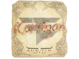 Sticker karrigan | Austin 2025 - Preço e onde comprar no CS2