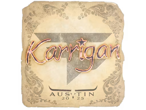Sticker karrigan | Austin 2025 - Preço e onde comprar no CS2