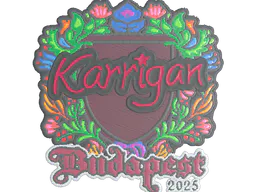 Sticker karrigan (Embroidered) | Budapest 2025 - Preço e onde comprar no CS2