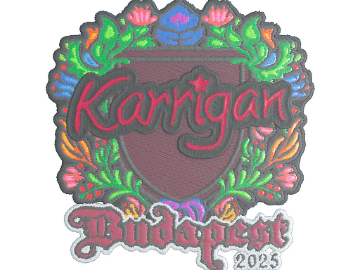 Sticker karrigan (Embroidered) | Budapest 2025 - Preço e onde comprar no CS2