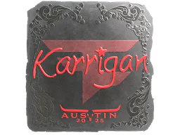 Sticker karrigan (Foil) | Austin 2025 - Preço e onde comprar no CS2