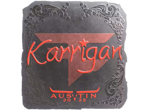 Sticker karrigan (Foil) | Austin 2025 - Preço e onde comprar no CS2