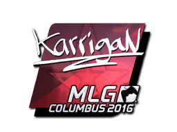 Sticker karrigan (Foil) | MLG Columbus 2016 - Preço e onde comprar no CS2