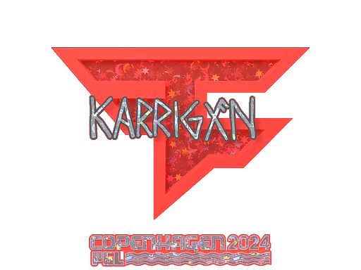 Sticker karrigan (Glitter) | Copenhagen 2024 - Preço e onde comprar no CS2