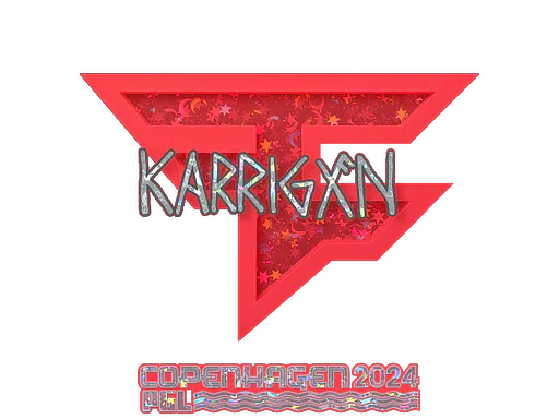 Sticker karrigan (Glitter) | Copenhagen 2024 - Preço e onde comprar no CS2