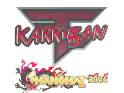 Sticker karrigan (Glitter) | Shanghai 2024 - Preço e onde comprar no CS2