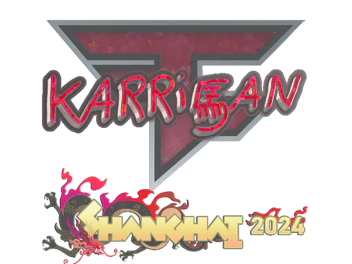 Sticker karrigan (Glitter) | Shanghai 2024 - Preço e onde comprar no CS2