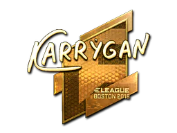 Sticker karrigan (Gold) | Boston 2018 - Preço e onde comprar no CS2
