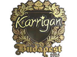 Sticker karrigan (Gold) | Budapest 2025 - Preço e onde comprar no CS2