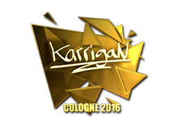 Sticker karrigan (Gold) | Cologne 2016 - Preço e onde comprar no CS2