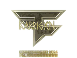 Sticker karrigan (Gold) | Copenhagen 2024 - Preço e onde comprar no CS2