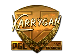 Sticker karrigan (Gold) | Krakow 2017 - Preço e onde comprar no CS2