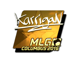 Sticker karrigan (Gold) | MLG Columbus 2016 - Preço e onde comprar no CS2