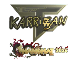 Sticker karrigan (Gold) | Shanghai 2024 - Preço e onde comprar no CS2