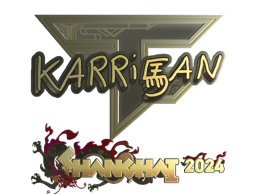 Sticker karrigan (Gold) | Shanghai 2024 - Preço e onde comprar no CS2