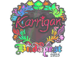 Sticker karrigan (Holo) | Budapest 2025 - Preço e onde comprar no CS2