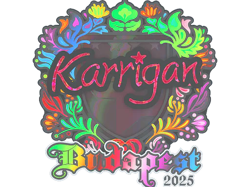 Sticker karrigan (Holo) | Budapest 2025 - Preço e onde comprar no CS2
