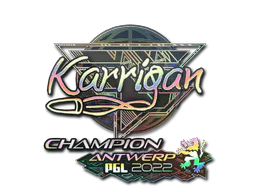 Sticker karrigan (Holo, Champion) | Antwerp 2022 - Preço e onde comprar no CS2