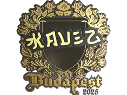 Sticker kauez (Gold) | Budapest 2025 - Preço e onde comprar no CS2