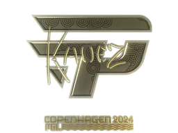 Sticker kauez (Gold) | Copenhagen 2024 - Preço e onde comprar no CS2
