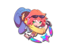 Sticker Kawaii T (Holo) - Preço e onde comprar no CS2