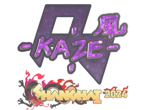 Sticker Kaze (Glitter) | Shanghai 2024 - Preço e onde comprar no CS2