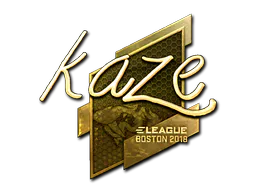 Sticker Kaze (Gold) | Boston 2018 - Preço e onde comprar no CS2
