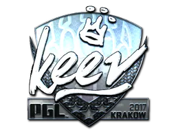 Sticker keev (Foil) | Krakow 2017 - Preço e onde comprar no CS2