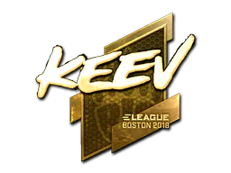 Sticker keev (Gold) | Boston 2018 - Preço e onde comprar no CS2