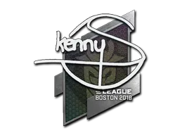 Sticker kennyS | Boston 2018 - Preço e onde comprar no CS2
