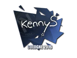 Sticker kennyS | Cologne 2016 - Preço e onde comprar no CS2