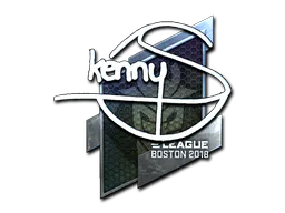 Sticker kennyS (Foil) | Boston 2018 - Preço e onde comprar no CS2