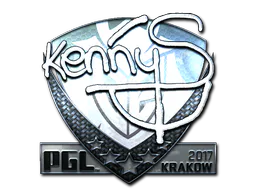 Sticker kennyS (Foil) | Krakow 2017 - Preço e onde comprar no CS2