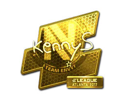 Sticker kennyS (Gold) | Atlanta 2017 - Preço e onde comprar no CS2