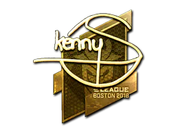 Sticker kennyS (Gold) | Boston 2018 - Preço e onde comprar no CS2
