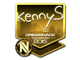 Sticker kennyS (Gold) | Cluj-Napoca 2015 - Preço e onde comprar no CS2