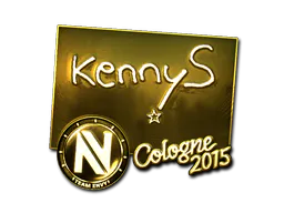 Sticker kennyS (Gold) | Cologne 2015 - Preço e onde comprar no CS2