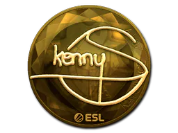 Sticker kennyS (Gold) | Katowice 2019 - Preço e onde comprar no CS2