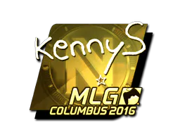 Sticker kennyS (Gold) | MLG Columbus 2016 - Preço e onde comprar no CS2
